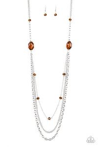 Dare to Dazzle - Brown Necklace - Paparazzi