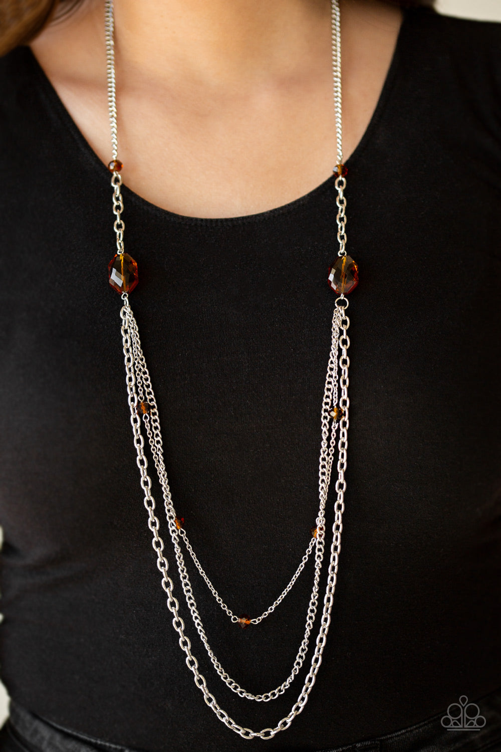 Dare to Dazzle - Brown Necklace - Paparazzi