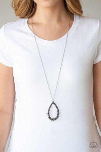 Big Ticket Twinkle - Silver Necklace - Paparazzi