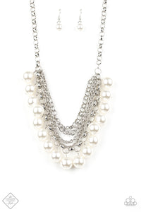 One Way Wall Street - White Necklace - Paparazzi