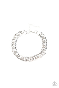 On The Ropes - Silver Bracelet - Paparazzi