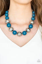Load image into Gallery viewer, Floral Fusion - Blue Necklace - Paparazzi