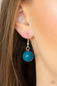 Floral Fusion - Blue Necklace - Paparazzi
