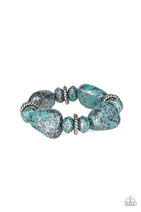 Stone Age Envy - Blue Bracelet - Paparazzi