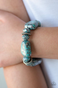 Stone Age Envy - Blue Bracelet - Paparazzi