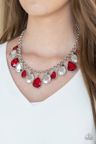 CLIQUE-bait - Red Necklace  - Paparazzi