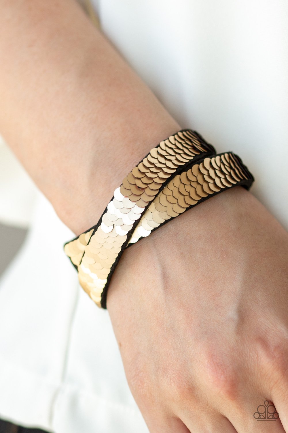 Under The SEQUINS - Brown Bracelet - Paparazzi