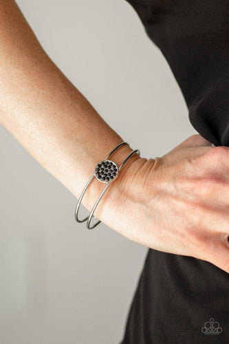 Dial Up The Dazzle - Black Bracelet - Paparazzi