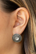 Load image into Gallery viewer, Fine Flora - White Earrings - Paparazzi