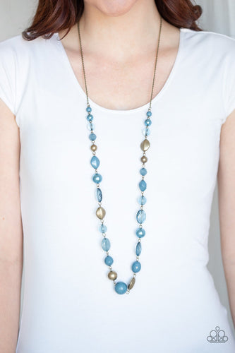 Secret Treasure - Blue Necklace - Paparazzi
