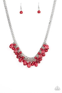 5th Avenue Flirtation - Red Necklace - Paparazzi