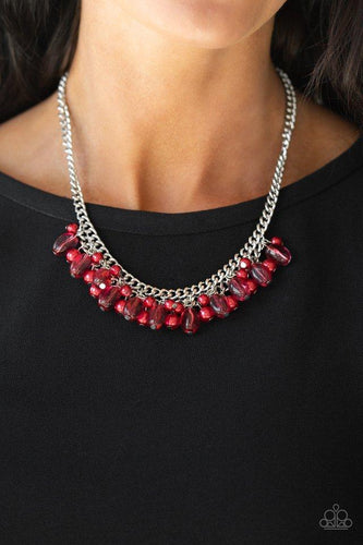5th Avenue Flirtation - Red Necklace - Paparazzi