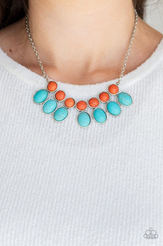 Environmental Impact - Blue Necklace - Paparazzi