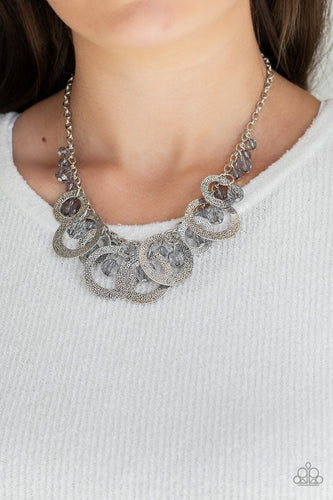 Turn It Up - Silver Necklace - Paparazzi