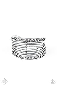 Brace Yourself - Silver Bracelet - Paparazzi