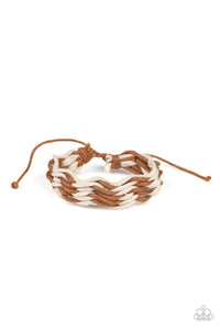 WEAVE High and Dry - Brown Bracelet - Paparazzi