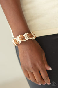 WEAVE High and Dry - Brown Bracelet - Paparazzi