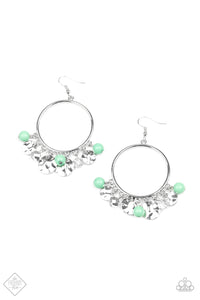 Chroma Chimes - Green Earrings - Paparazzi