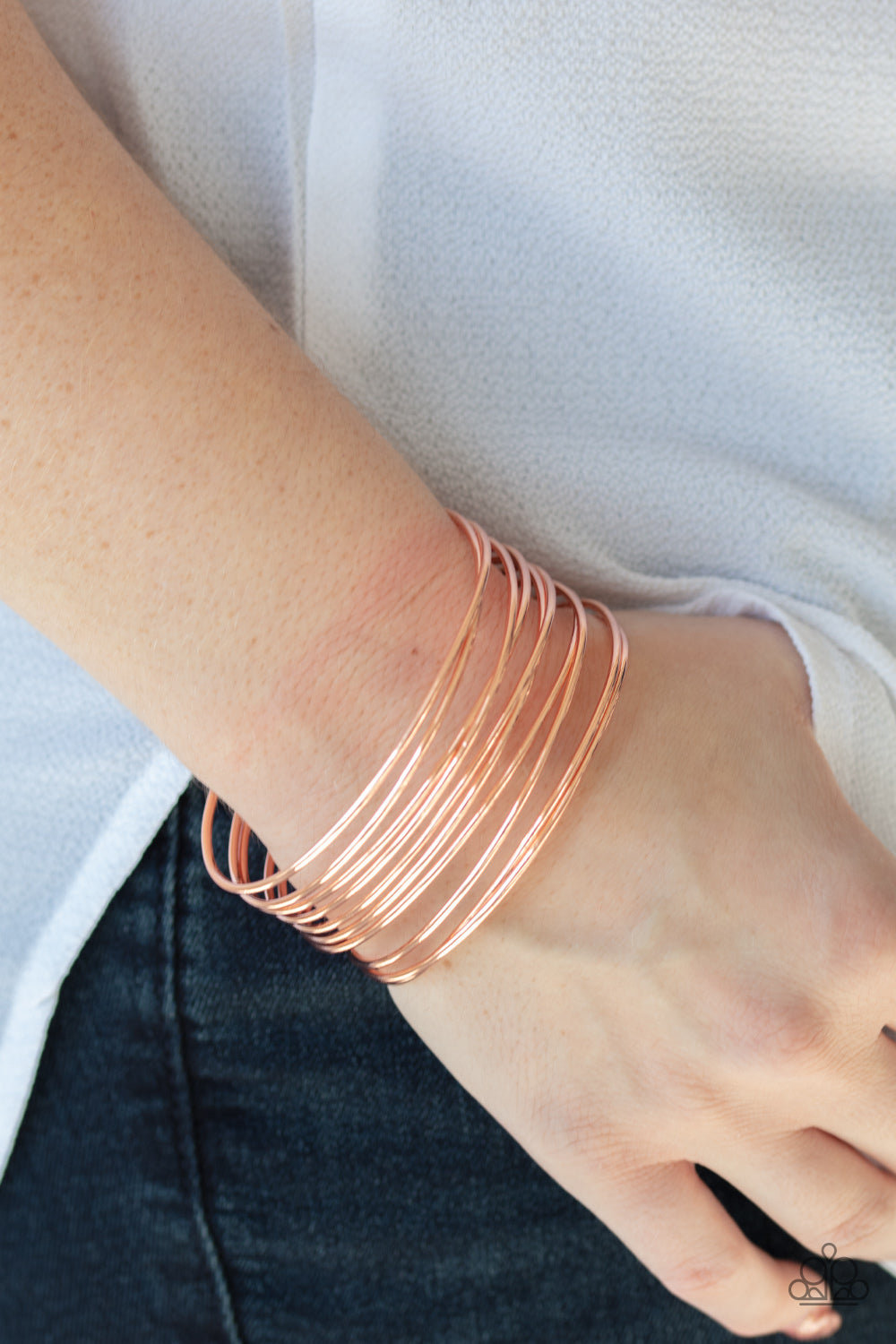 HAUTE Wired - Copper Bracelet - Paparazzi