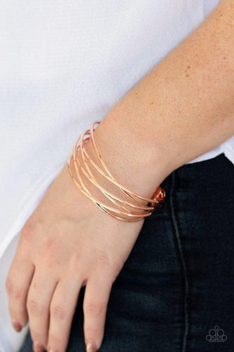 Down To The Wire - Copper Bracelet - Paparazzi