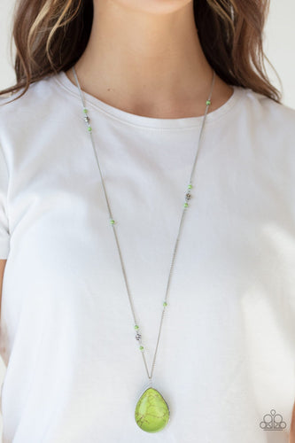 Desert Meadow - Green Necklace  - Paparazzi