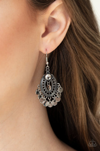 Chime Chic - Silver Earrings - Paparazzi