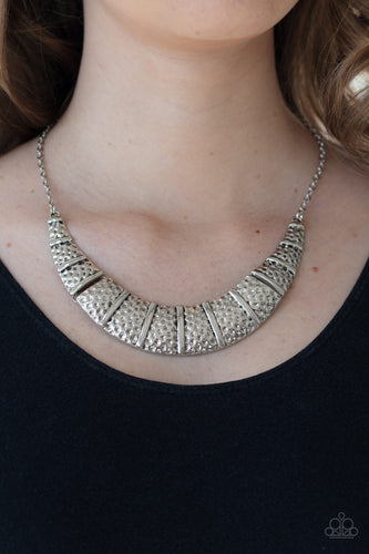 Metallic Mechanics - Silver Necklace - Paparazzi