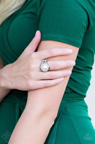 Pampered In Pearls - White Ring - Paparazzi