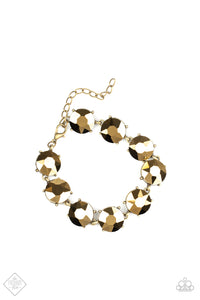 Fabulously Flashy - Brass Bracelet- Paparazzi