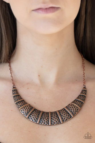 Metallic Mechanics - Copper Necklace - Paparazzi