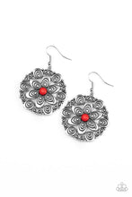 Load image into Gallery viewer, Grove Groove - Red Earrings - Paparazzi