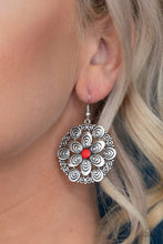 Load image into Gallery viewer, Grove Groove - Red Earrings - Paparazzi