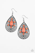 Load image into Gallery viewer, Modern Garden - Orange Earrings - Paparazzi