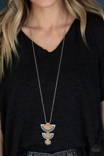 Load image into Gallery viewer, Serene Sheen - Orange Necklace - Paparazzi