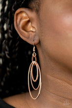 Load image into Gallery viewer, Shimmer Surge - Rose Gold Earrings - Paparazzi