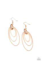 Load image into Gallery viewer, Shimmer Surge - Rose Gold Earrings - Paparazzi