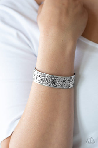 Read The VINE Print - Silver Bracelet - Paparazzi