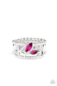 Tilted Twinkle - Pink Ring - Paparazzi