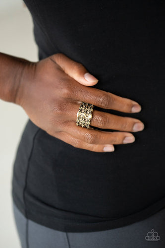 Diva Diadem - Brass Ring - Paparazzi