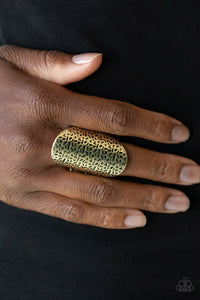 Urban Glyphs - Brass Ring - Paparazzi