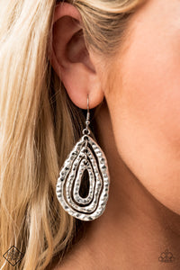 Metallic Meltdown - Silver Earrings - Paparazzi