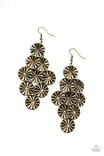 Load image into Gallery viewer, Star Spangled Shine - Brass Earrings - Paparazzi