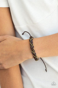 Cowboy Couture - Brown Bracelet - Paparazzi