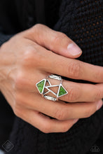 Load image into Gallery viewer, Making Me Edgy - Green Ring - Paparazzi
