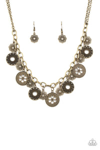 Meadow Masquerade - Brass Necklace - Paparazzi