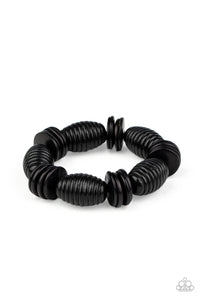 Caribbean Castaway - Black Bracelet - Paparazzi