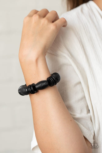 Caribbean Castaway - Black Bracelet - Paparazzi