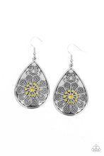 Load image into Gallery viewer, Banquet Bling - Yellow Earrings - Paparazzi
