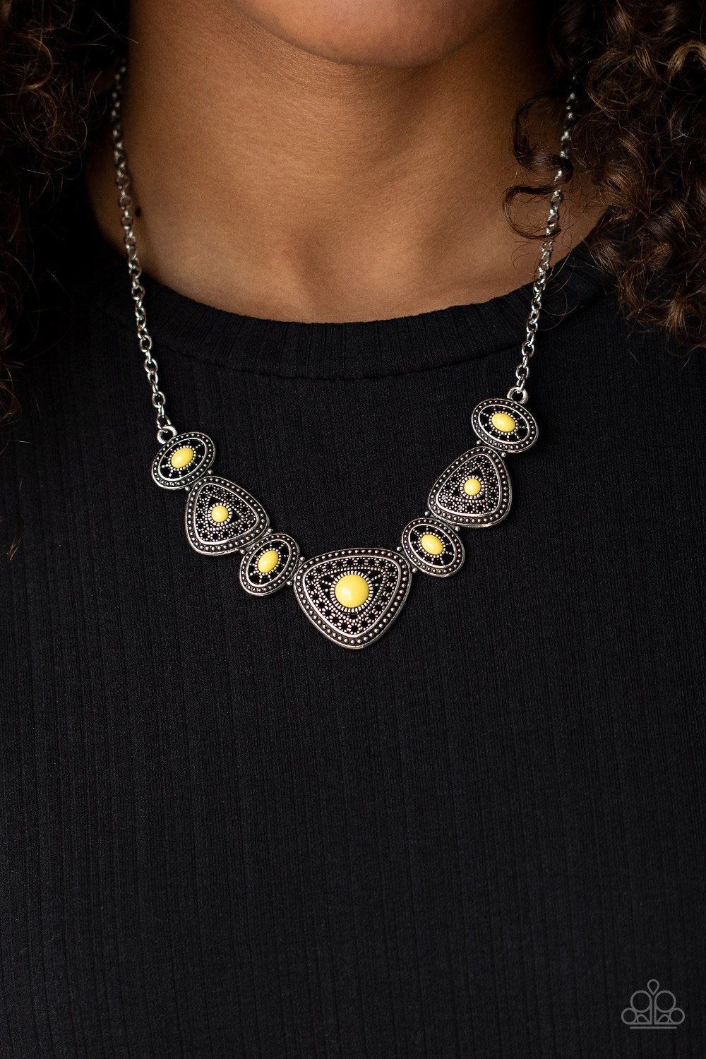 Totally TERRA-torial - Yellow Necklace - Paparazzi
