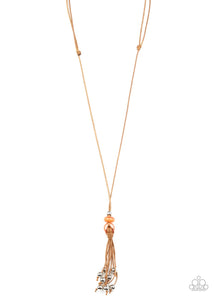 Ocean Child - Orange Necklace - Paparazzi